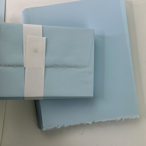 Vintage Eaton Deckle Edge Note Paper and Envelope Set - Pink - Picture 4 of 5